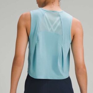 Lululemon Sculpt Cropped Tank Top turquoise blue
